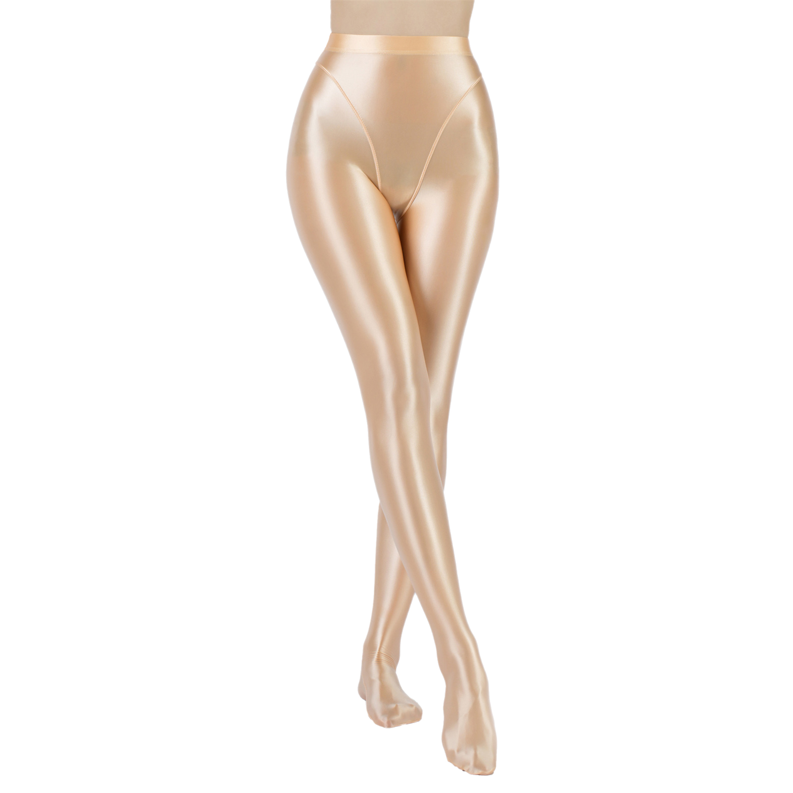 Yoga Fitness Club - Womens Oil Shiny Tights Pants Glossy