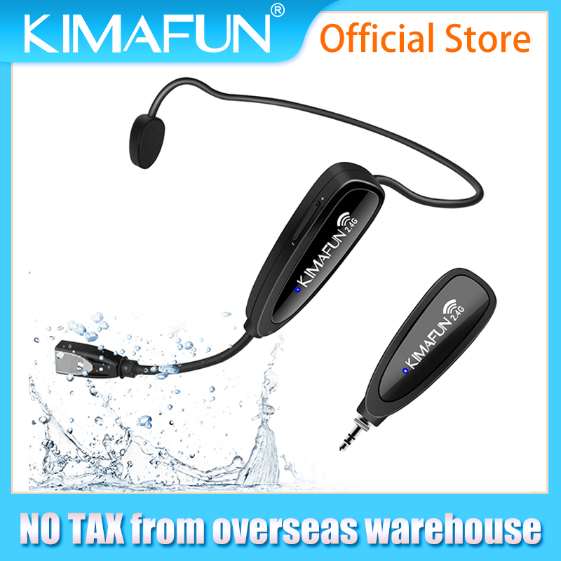 Yoga And Fitness Instructor - KIMAFUN 2.4G Wireless Fitness Mic, Lightweight