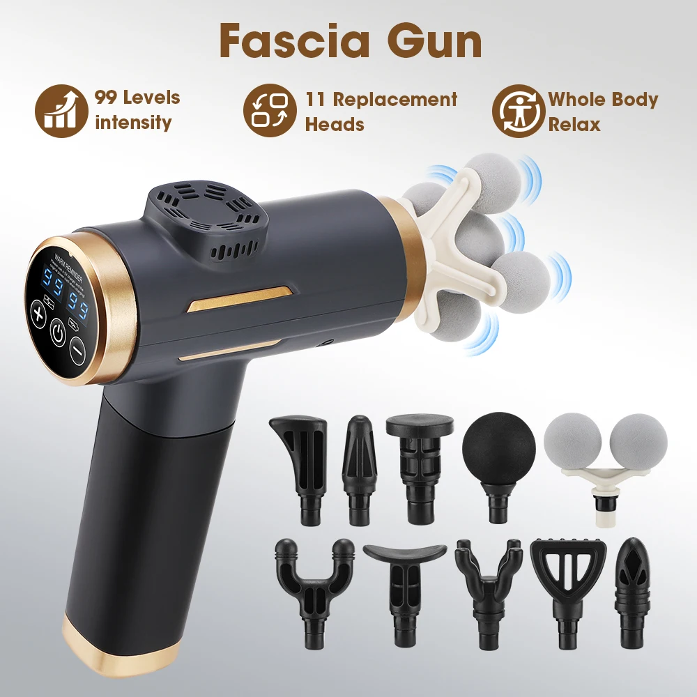 Vibration Massage Gun - Electric Fascia Gun 24W 99 Gear