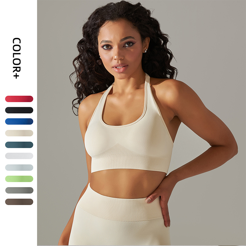 Yoga Fitness Club - Sexy Halter Sports Bra Women Seamless