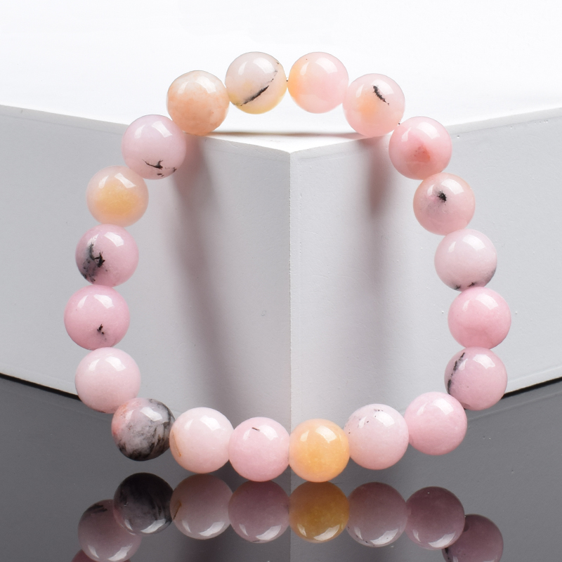 Natural Stone Pink Opal Beads  - Yoga Fitness Tracker review and price