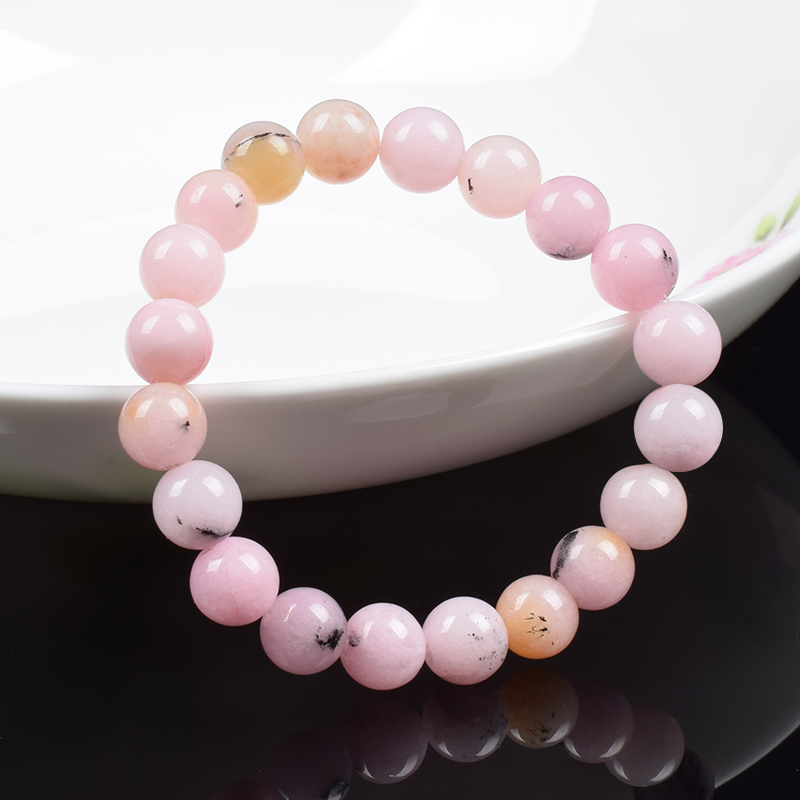 Natural Stone Pink Opal Beads  - Yoga Fitness Tracker review and price