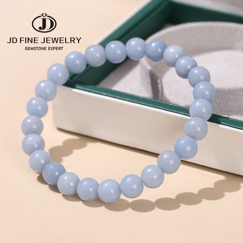 JD Natural Stone Blue Angelite - Yoga Fitness Tracker review and price