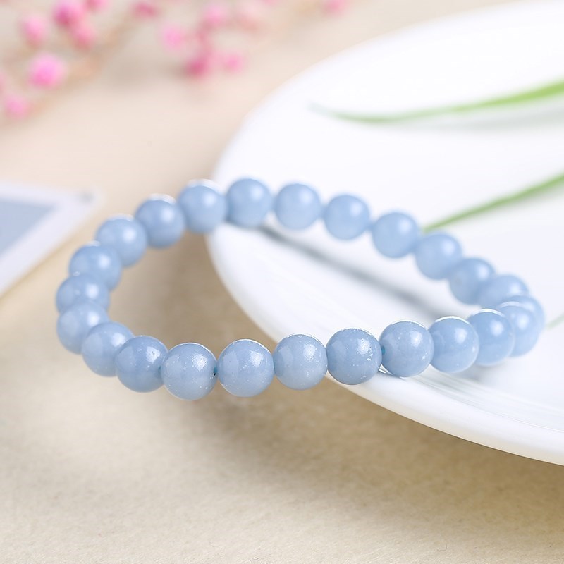 JD Natural Stone Blue Angelite - Yoga Fitness Tracker review and price