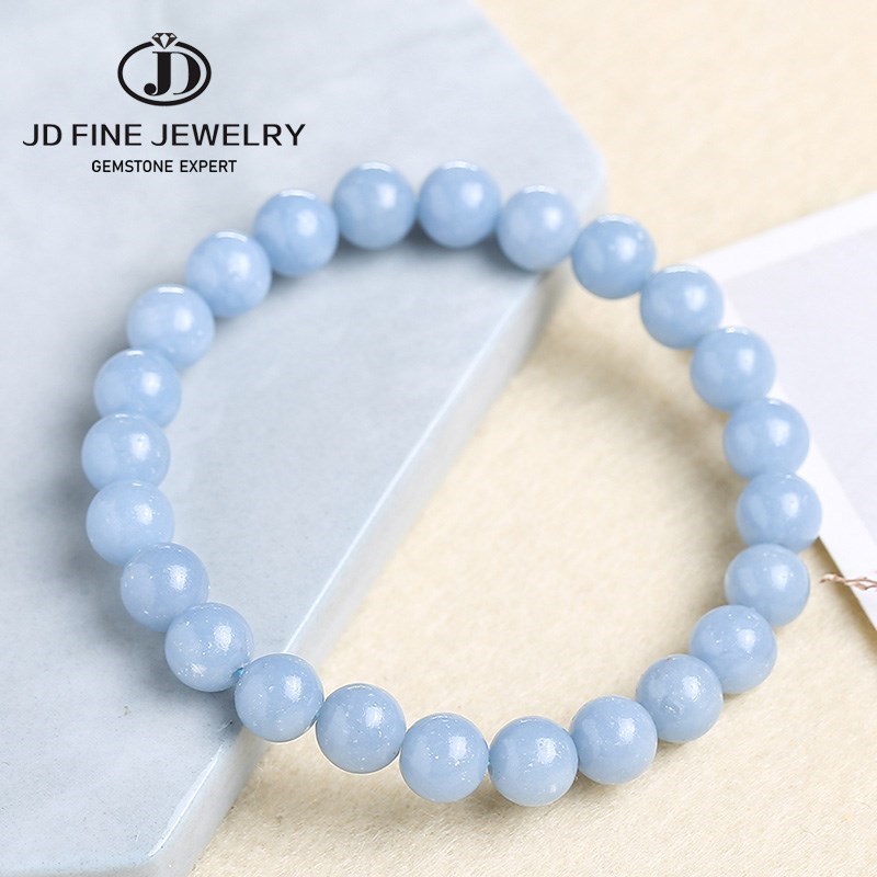 JD Natural Stone Blue Angelite - Yoga Fitness Tracker review and price