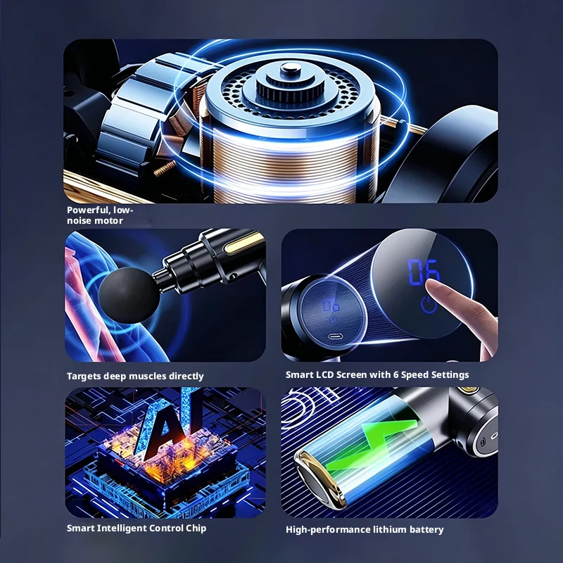 6 Speed Mini Electric Fascia G - Vibration Massage Gun review and price