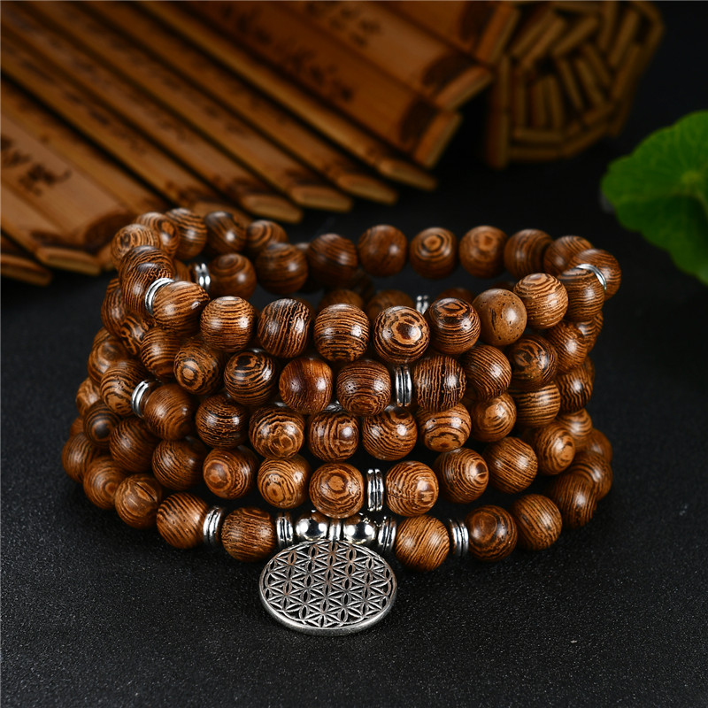 108 Beads Men Bracelets Tibeta - Yoga Fitness Tracker review and price