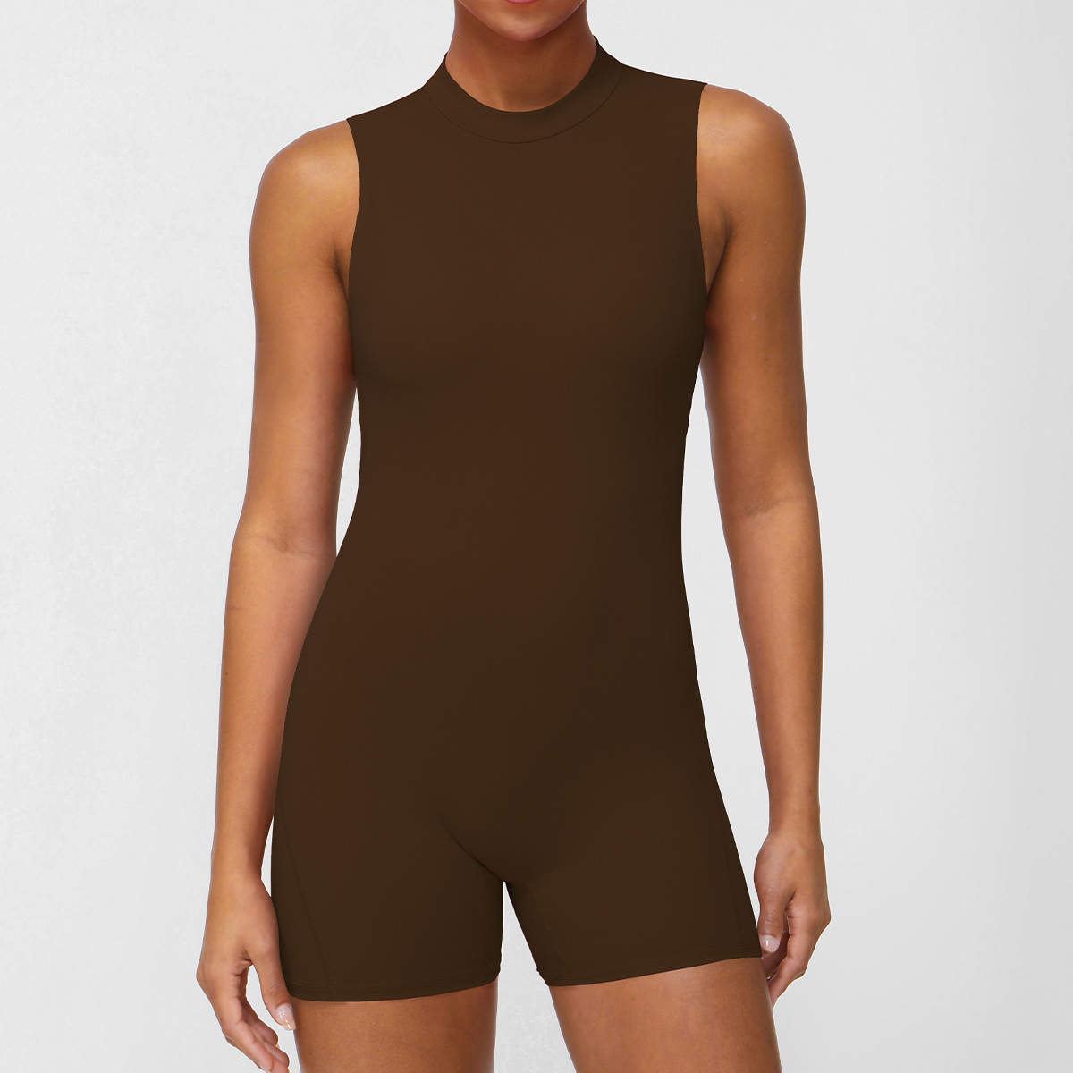 STYLISH LADY Mock Neck Sleevel - Yoga Fitness Club review and price