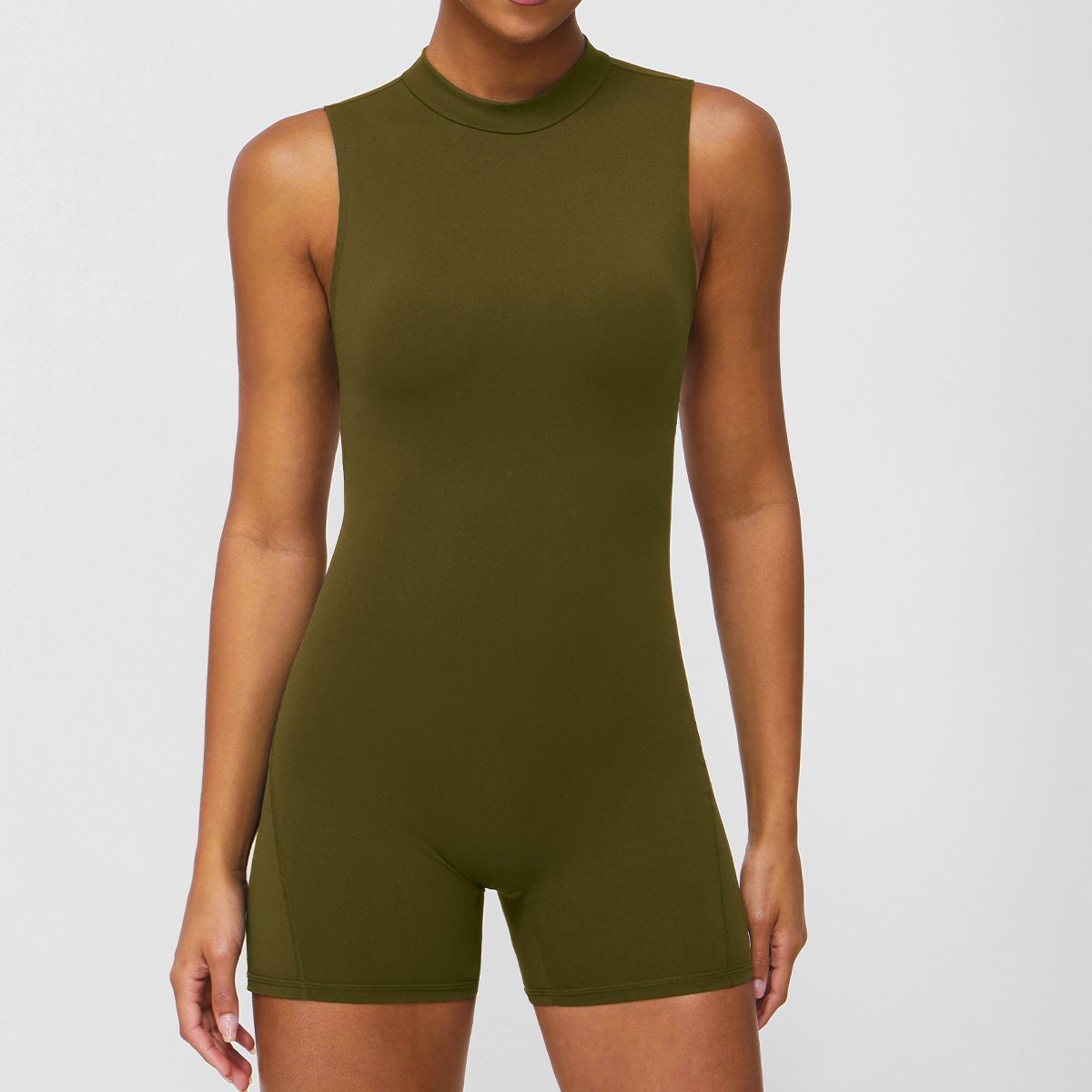 STYLISH LADY Mock Neck Sleevel - Yoga Fitness Club review and price