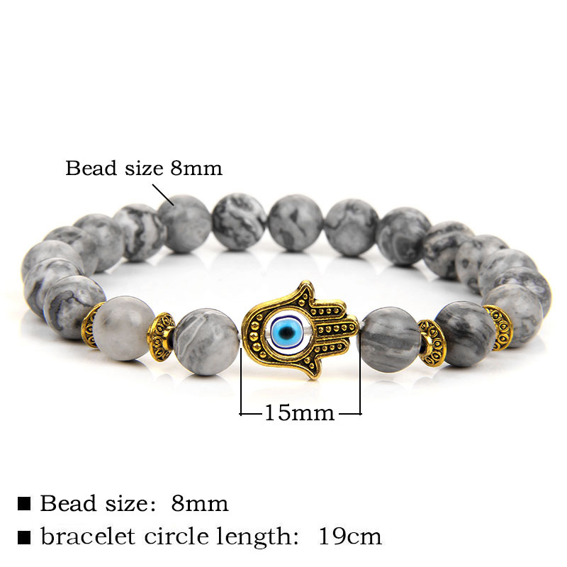 Natural Stone Men Bracelet Fas - Yoga Fitness Tracker review and price