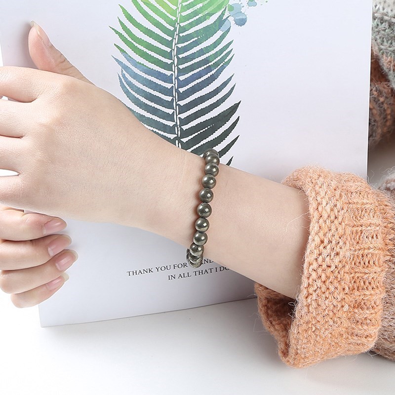 JD Natural Pyrite Beaded Brace - Yoga Fitness Tracker review and price